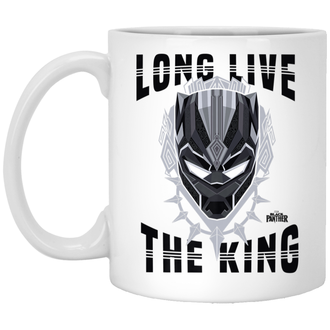 Black Panther Long Live The King Head White Mug For You And Who You Love!