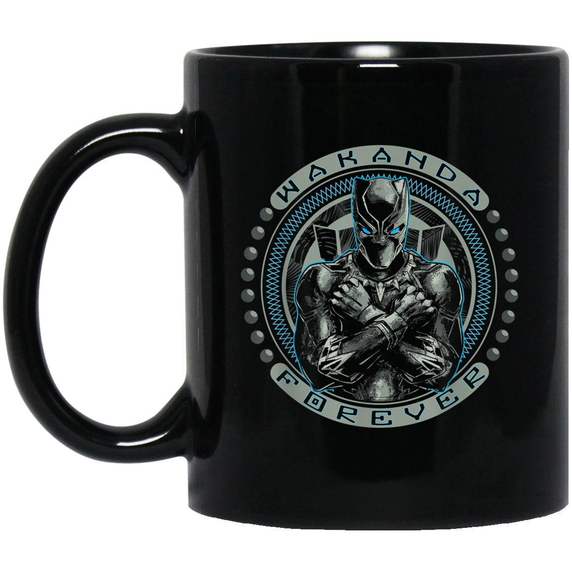 Black Panther T'Challa Wakanda Forever Black Mug For You And Who You Love!