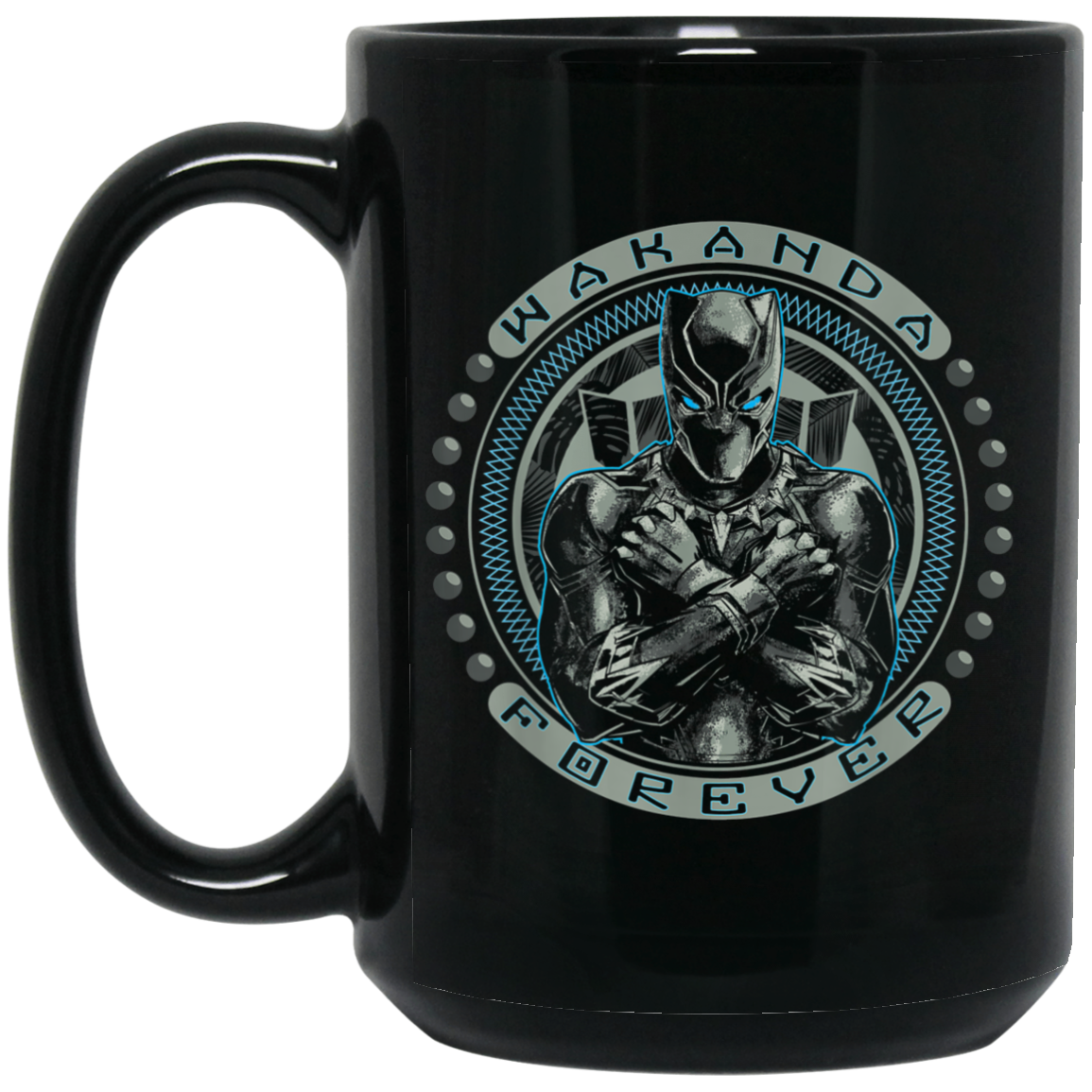 Black Panther T'Challa Wakanda Forever Black Mug For You And Who You Love!