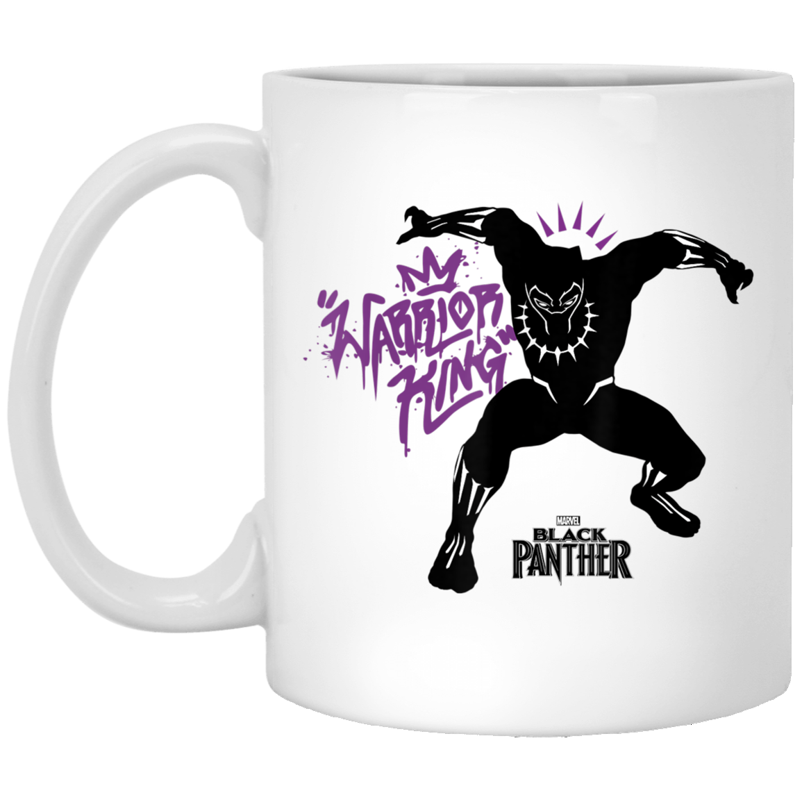 Black Panther Movie King Purple Graffiti White Mug For You And Who You Love!