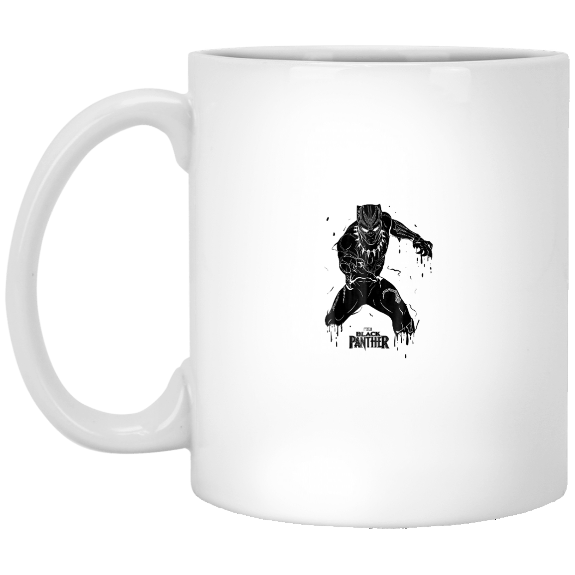 Black Panther Movie Paint Drip Claws White Mug For You And Who You Love!