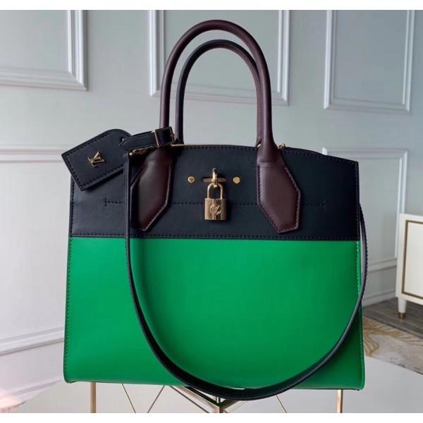 City Steamer Mm Bag In Smooth Calfskin M42188 Green/black Collection