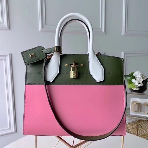 City Steamer Mm Bag In Smooth Calfskin M42188 Pink/green Collection