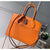 City Steamer Mm Bag In Smooth &amp; Grainy Calfskin M55348 Orange Collection