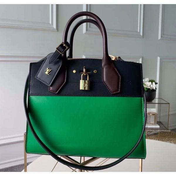 City Steamer Pm Bag In Smooth Calfskin M42188 Green/black Collection