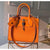 City Steamer Pm Bag In Smooth &amp; Grainy Calfskin M55348 Orange Collection