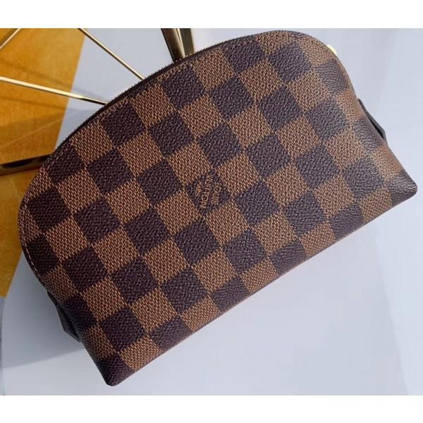 Cosmetic Pouch Pm Bag Damier Ebene Canvas N47516