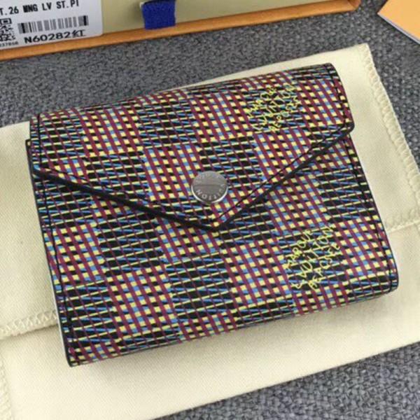 Damier Lv Pop Zoe Flap Wallet N60282 Red 2019 Collection