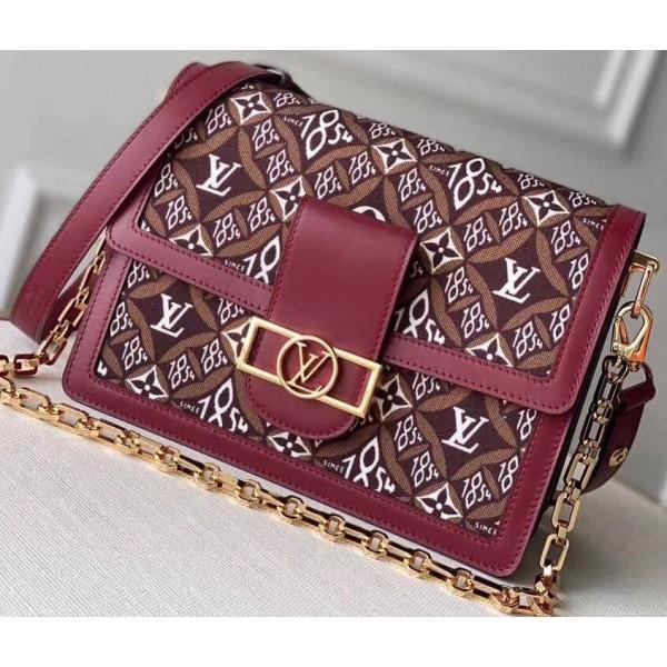 Dauphine Mm Bag 1854 Canvas Burgundy Runway 2020